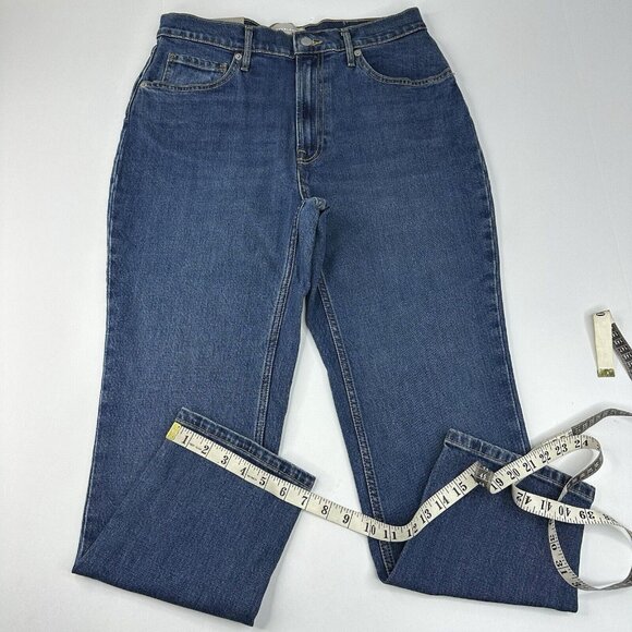 Everlane Women's‎ NWT Indigo The Original Cheeky Straight Jean W30 Crop/L26 - Picture 12 of 13